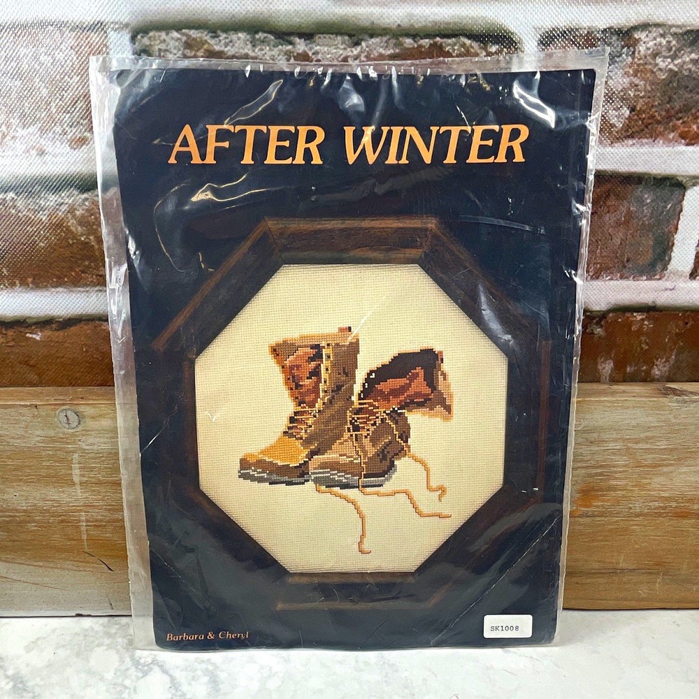 Barbara & Cheryl After Winter Winter Cross Stitch Kit Framed Picture SK1008